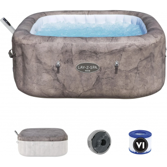 СПА-бассейн BESTWAY ROME AIRJET 6001K BW 130х130/180х180х71см 840 л СПА-бассейн BESTWAY ROME AIRJET 6001K BW 130х130/180х180х71см 840 л
